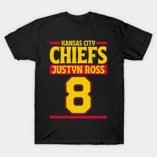 Kansas City Chiefs Justyn Ross 8 American Football Team T-Shirt